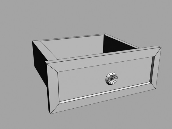 3d wooden cupboard - Side Cupboard by CJL3D